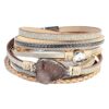 Bohemian Wrap Magnetic Bracelet Faux Suede Leather