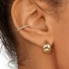 14K Gold Ear Cuffs for Non Pierced Ears Cartilage Earrings