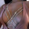 Chain Rhinestone Bikini Bra Summer Costumes Body Jewelry