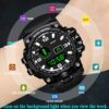 Discover the Men's Digital Sports Watch – Waterproof LED Display, Stylish & Functional