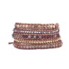 Bonnie Leather Wrap Bracelet Handwoven