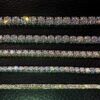 14k Yellow & Rose Gold Tennis Bracelet