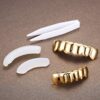 Finrezio Gold Plated Grillz Hip Hop Teeth Top and Bottom