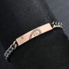 Lovastar 2PCS Couples Bracelets Set Stainless Steel Love Heart