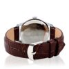 Waterproof Business Casual Watch with Classic Golden Dial and Comfortable Leather Band