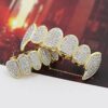 JINAO 18k Gold-Tone All Iced Out Luxury CZ Hip Hop Bling