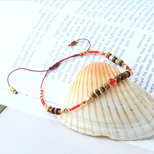 Charm String Seed Beads Strand Bracelet Handmade