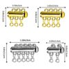 8 Pcs 4 Sizes Layered Necklace Clasp, Slide Clasp