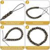 700 Pieces Feng Shui Beads Black Glass for Fortune Bracelet