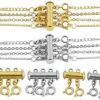 Necklace Connector Multi Strands Slide Tube Clasps