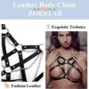 Punk Leather Body Chain Leather Bra Belt