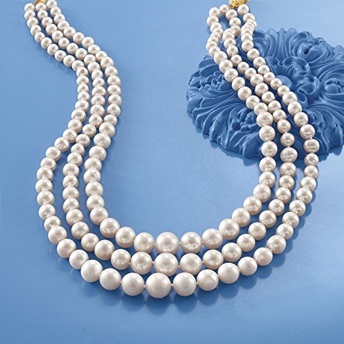 Ross-Simons Cultured Pearl 3-Strand Necklace