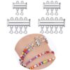 8 Pieces 4 Sizes Slide Clasp Lock Necklace Connector