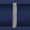 Ross-Simons 14kt White Gold Double Flat-Wheat Link Bracelet