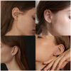 Cuff Wrap Crawler Hook Earrings Cubic Zirconia Ear Studs Alloy