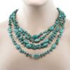 Elegant Green Simulated Turquoise Necklace - Perfect for Special Occasions