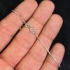 Italian Sterling Silver 1mm Sturdy Box Chain Necklace