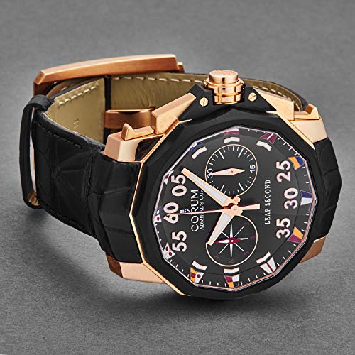 18K Rose Gold Leap Second Chronograph Automatic Watch Corum Admiral's Cup