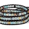 SPUNKYsoul 3 Wrap Boho Bracelet 6mm