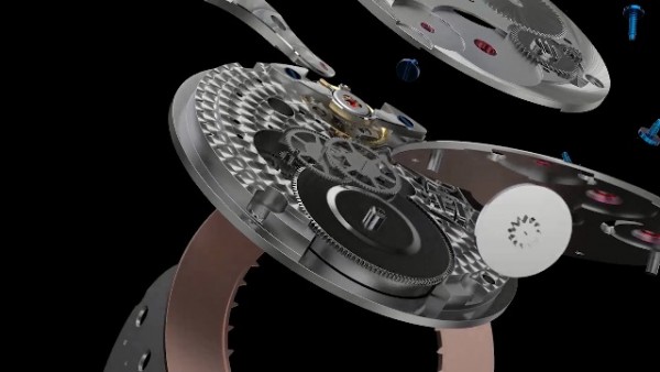 Agelocer Men's Watch Swarovski Crystal Automatic Moon Phase