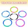 ArtCreativity Tie Dye Bead Bracelets - Pack of 12
