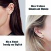 Swarovski Zirconia 925 Sterling Silver Cuff Earrings for Women