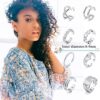 8 Pairs Ear Cuff Earrings Helix Cartilage Lip Clip On Wrap Earrings
