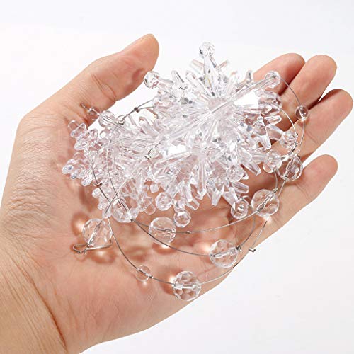 Shan-S Christmas Crystal Acrylic Snowflake Gems