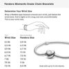 PANDORA Jewelry Moments Heart Clasp Snake Chain Charm