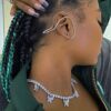 Necklace Rhinestones Butterfly Choker Necklaces Chain