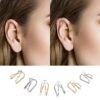 Butterfly 12 Pcs Ear Wrap Crawler Hook Earrings