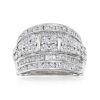Ross-Simons 2.00 ct. t.w. Round and Baguette Diamond Multi-Row Ring