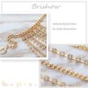 Rhinestone Body Chain Crystal Sexy Layered Waist Chain