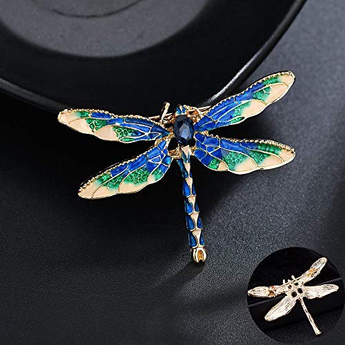 Dragonfly Butterfly Women Brooch Set Crystal Pin Vintage 7 Pieces