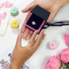 Size 8 Zirconia Bridal Engagement Ring Round Cut Cubic