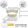 TOPGRILLZ Diamond Grills 18K Gold Plated Fully Iced Out