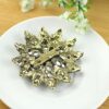 Green Vintage Created Crystal Brooches for Women