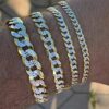 14k Yellow Harlembling Mens Or Ladies Cuban Link Bracelet