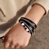 Shinning Wrap Clasp Bangle for Women - Embrace Elegance