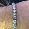 14k Yellow & Rose Gold Tennis Bracelet