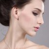 Gem Stone Pink Cultured Freshwater Pearl Necklace Earrings Set