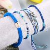 Bohemian Wave Bracelet Set: Waterproof, Adjustable, and Stylish for Every Day