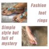 8PCS Toe Rings Adjustable Silver Toe Ring Open Tail Ring