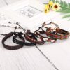 Women Handmade Jewelry String Beads Leather Wristbands