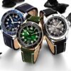 Stuhrling Original Mens Watch -Black Leather Dress Watches