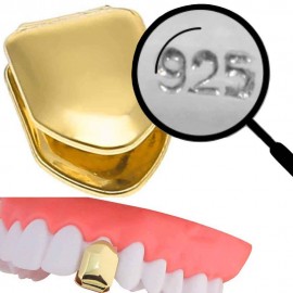 14K Gold Plated Single Tooth Grillz