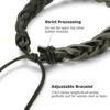 Jstyle 28Pcs Braided Leather Bracelet for Men Women