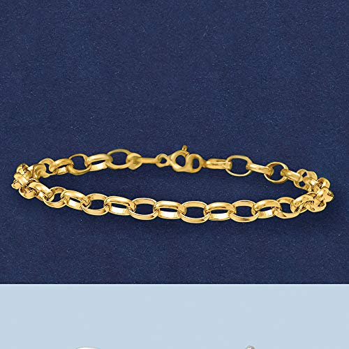 14kt Yellow Gold Cable-Link Bracelet Ross-Simons Italian 4.5mm