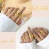 GoldChic Initial Letter Open Ring: Personalize Your Style