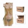 MineSign Boho Jewelry Women Metal Body Chain Set